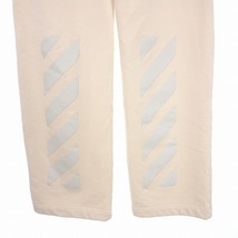 オフホワイト OFF WHITE DIAG OFF WHITE TRACKPANT ロゴ トラックパンツ スウェットパンツ S クリーム OWCE9-151 レディース_画像6