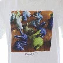 ポールスミス PAUL SMITH 21AW Tシャツ カットソー クルーネック プルオーバー 半袖 プリント M 白 ホワイト マルチカラー /SI18_画像5