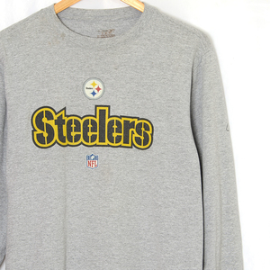 ST2391 スティーラーズ Steelers NFL ロンTシャツ S 肩幅48 メール便可 xq