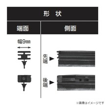 NWB 強力撥水コートデザインワイパー替えゴム トヨタ ハリアー AVU65W/ZSU60W/ZSU65W/ASU60W/ASU65W 単品 運転席用 DW65HA 送料無料_画像2