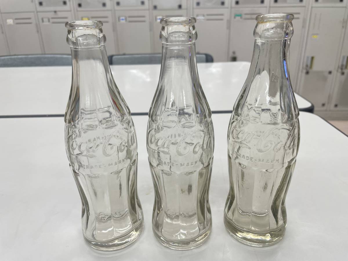 最安 希少1960年代 コカ コーラ カタカナ エンボス ボトル 瓶