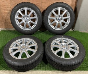 185/60R15 BRIDGESTONE【1本2018年 3本2020年】(社外アルミホイール) 15X5,5J ET42 4H/100 4本セット！