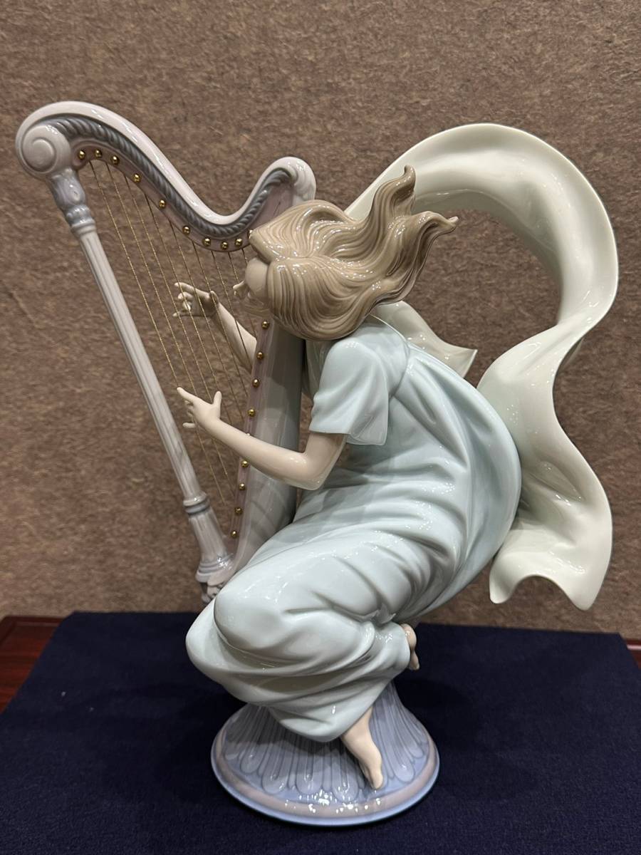 激安直営通販サイト 【未使用品】リヤドロ 『ハープを奏でる天使