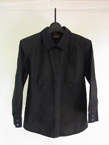 ## Louis Vuitton * black long sleeve shirt blouse 34##