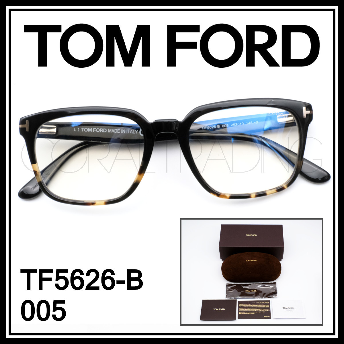 TOM FORD TF5693-B メガネ ブルーライトカット チタニウム