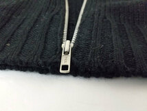 CAVERN/KNIT ZIPカーディガン/sizeM-Free/Col.black×grey_画像6