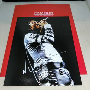 FAMOUS SIGN AND POSTERS マイケル ジャクソン Michael Jackson 直筆 サイン 写真 20cm x 25.5cmの画像1