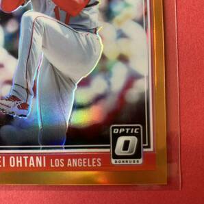 199枚限定 2018 大谷翔平 ルーキーカード オレンジプリズム パラレル Panini Donruss Optic Orange Prizm RATED ROOKIE SHOHEI OHTANI Cardの画像4