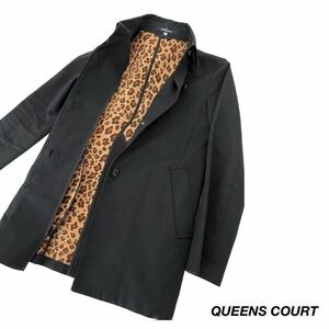 美品★QUEENS COURT クイーンズコート ジャケット 上着 サイズ2 ブラック