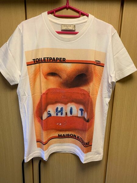 正規 未使用 三代目 JSB 登坂着 17SS MAISON KITSUNE キツネ TOILETPAPER Tシャツ XXS