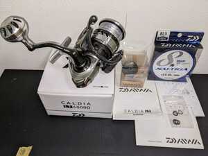 ★ダイワ DAIWA 18カルディアLT6000D　PE2.5号とゴメクサスハンドルノブ付き　オフショアライトジギング等に【送料無料】