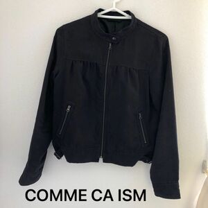 【値下げ】COMME CA ISM スエード調　ジャケット　黒　ブラック　