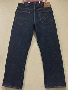 *WARE HOUSE Warehouse LOT 1004XX 1936 model sinchi back suspenders button cell bichi Denim pants dark blue made in Japan 34 BJBC.A