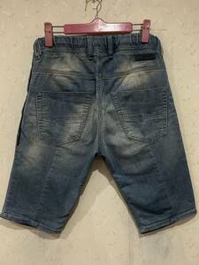 ※DIESEL ディーゼル KROSHORT-NE ストレッチ ジョグ ジョガー ハーフ ショート パンツ イタリア製 インディゴ 28 　 BJBC.A