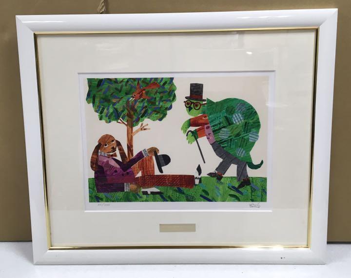 メーカー直売】 La Famille par エリック カール リトグラフ イルカ