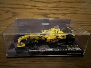 【絶版】ミニチャンプス 1/43 Jordan Honda EJ12 T.Sato JAPAN GP 2002 LIMITED EDITION 鈴鹿サーキット仕様【未開封品】