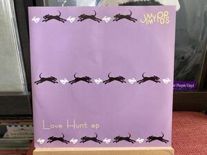 【7インチ】JIMMY POPS ☆ Love Hunt ep 99年 K.O.G.A Records アナログ ガールズパンク 名曲 4曲収録 良品