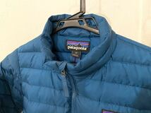 PATAGONIA ダウン75 羽根 25 ダウンジャケット　パタゴニア SIZE : 5T グリーンのようなブルー_画像2