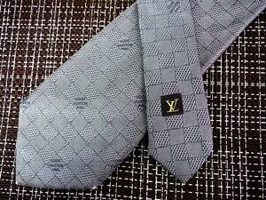 * состояние средний N*6252# Louis Vuitton [ Damier ] галстук 