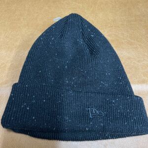 NEW ERA ニューエラ ニットキャップ 帽子 ワッチキャップ CAP ビーニーキャップ 未使用 ブラック 黒 刺繍 フリーサイズ