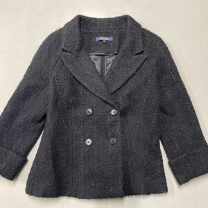 BROOKS BROTHERS ブルックスブラザーズ ウールコート WOOL サイズ6 アウター ブラック 黒