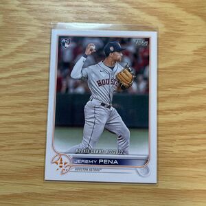 2022 Topps Update Series Jeremy Pena Rookie Debut