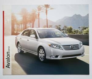 US TOYOTA AVALON 2012 year of model catalog America Toyota Avalon not yet sale in Japan abroad North America specification USDM reimported car Pronard 