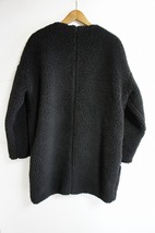 美品 BEAUTY&YOUTH UNITED ARROWS ビューティー＆ユース ユナイテッドアローズ ボア ジップ ノーカラー コート 1625-699-4501 M黒 122N_画像5