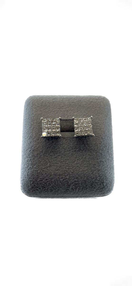k18 wg ダイヤモンド ピアス Diamond earring ホワイトゴールド