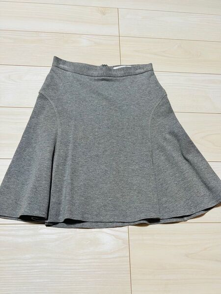 【美品】ラコステ//LACOSTE 台形ミニスカート34 グレー ボトムス