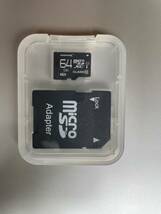 microSDHCカード SDカード 64GB class10 変換アダプターケース付き 【定形郵便】_画像1