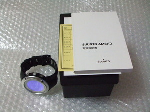 Suunto Ambit2 black body * silver bezel after market belt attaching 