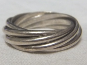 15 number 7.69 gram [925] stamp 7 ream silver ring silver ring Vintage man and woman use simple design *t95