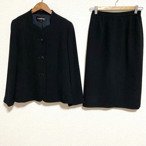 #anc ラピーヌ LAPINE スカートスーツ セットアップ ツーピース 9 黒 フォーマル レディース [754536]