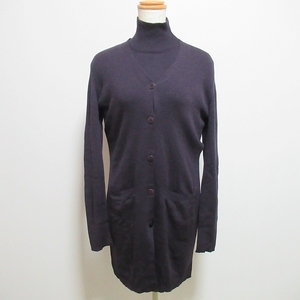 #wnc Donna Karan DONNAKARAN ensemble S purple series rib plain knitted lady's [790778]