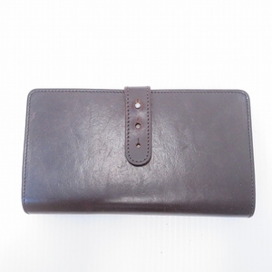 #anzw アーツ&サイエンス ARTS&SCIENCE 財布 JABARA LONG WALLET ブラウン レザー レディース [782832]