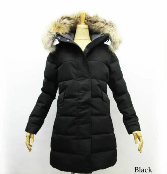 PYRENEX Grenoble Jacket ピレネックス　グルノーブルジャケット 　レディース ロングダウン　　BLACK ブラック　黒　ダウンジャケット