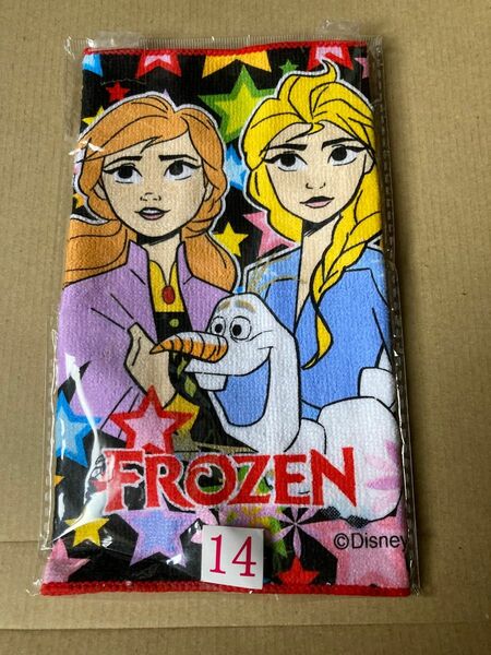 【未開封品】アナと雪の女王　ミニタオル　タオルハンカチ　コットン100% 1枚