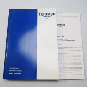  Triumph 2000 year issue TT600 English service manual .2002 year issue SpeedFour Speed foa supplement version service manual English version 