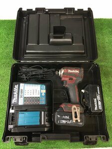 【中古品】★マキタ(Makita) 充電式インパクトドライバ(レッド) 18V 6Ah TD171DGXAR　ITDL63SGF91M