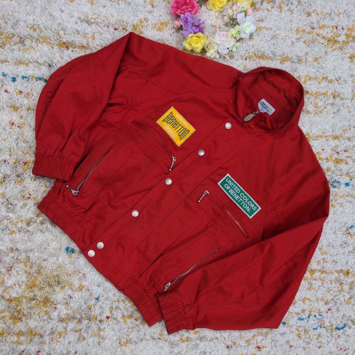直売値下 BENETTON・SISLEY ジャガード ジャケット shaligramwest.com