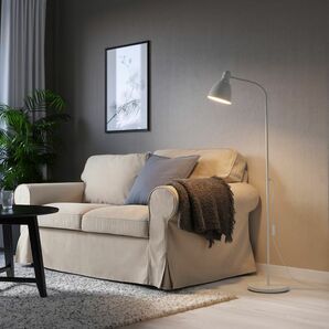 IKEA イケア　レールスタ フロア/読書ランプ　ホワイト フロアランプ フロアライト 照明器具 間接照明