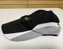 【激安1点のみ】Reebok リーボック ポリエステル100％ 帽子 メッシュ 切り替え キャップ 帽子 ブラック グレー系 フリーサイズ USED_画像3