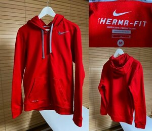 【激安1点のみ 国内正規品】NIKE ナイキ THERMA-FIT KO フルジップ フーディ スウェット パーカー 650736-687 フルジップ 裏フリース M 赤