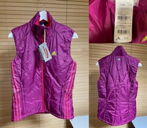  tag equipped [ regular price 9,345 jpy worth seeing. super-discount 1 point only ] domestic regular goods adidas Adidas HO189 Prima loft cotton inside down vest M lady's 