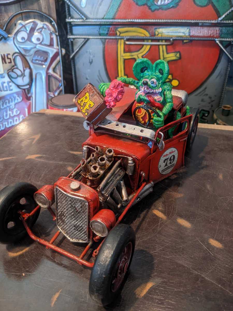 Treasure sale...American miscellaneous Hot Lots Cars & Rat Fink style.b Garage Life Interior #Moon Eyes #Figures #American cars #Tin car, Handmade items, interior, miscellaneous goods, ornament, object