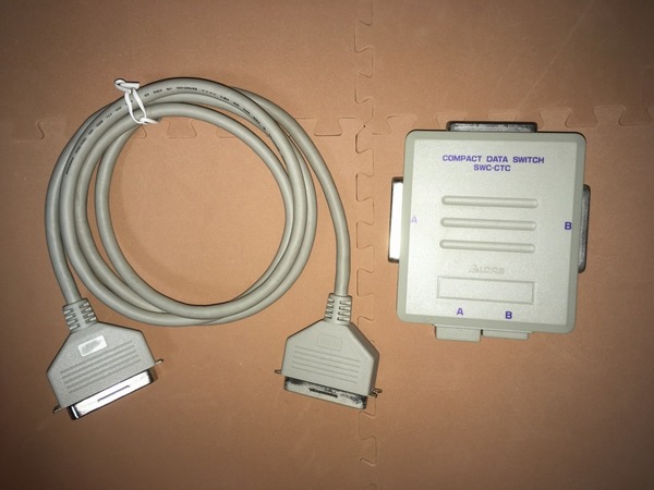COMPACT DATA SWITCH/SWS-CTC/LOASロアス/プリンター切替器/1.5mケーブル付き/CADドングル用