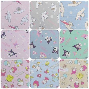 [....× cute ] Sanrio flannel lap blanket my mero black mi green pattern 