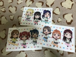 134クリアファイル　ラブライブ！サンシャイン!!　沼津バーガー　1年生　2年生　3年生 コラボメニュー特典