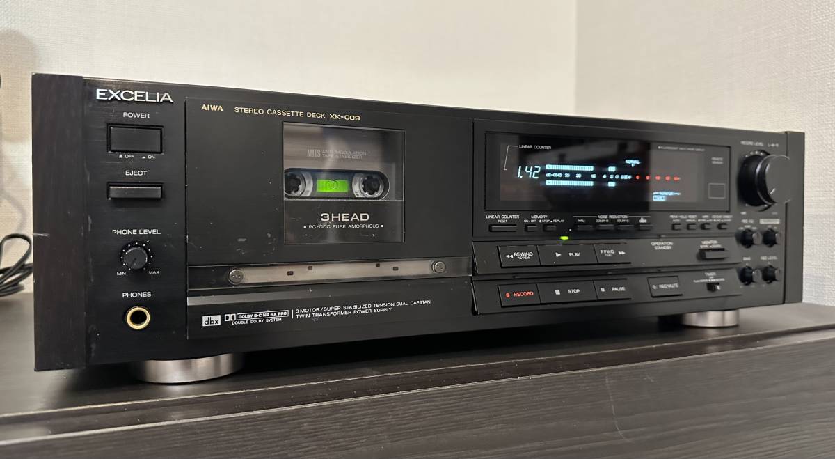 高額売筋 XK-009 EXCELIA AIWA カセットプレイヤー ジャンク